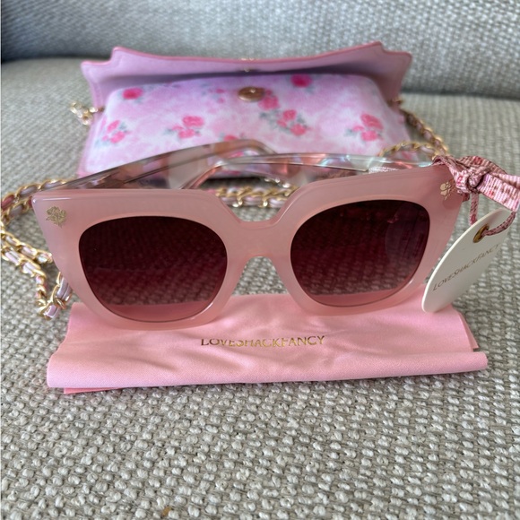 LoveShackFancy Accessories - LoveshackFancy Triana Sunglasses and Case